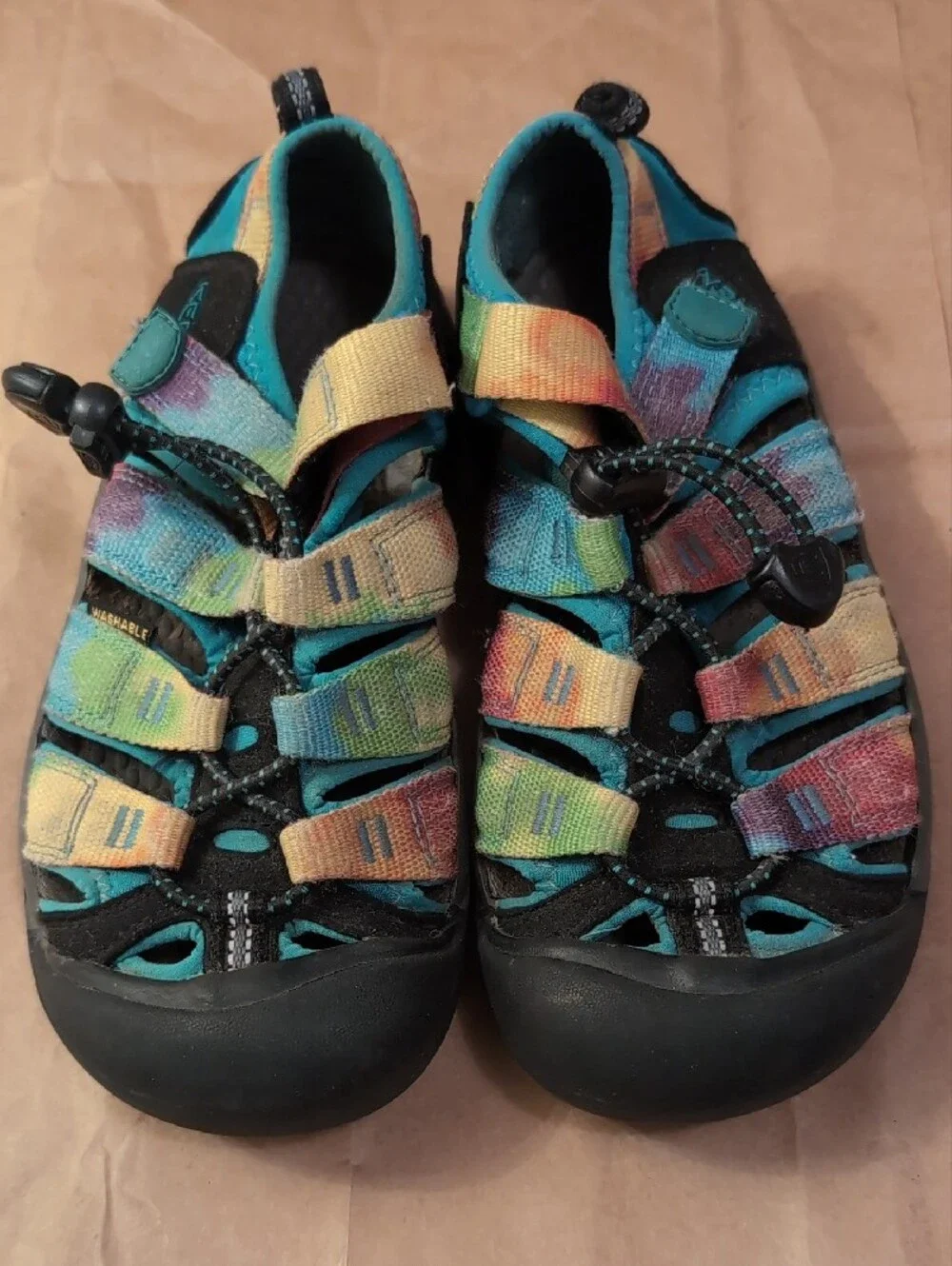 Keen Kids Dual-Pair Sandal Sneakers in Teal and Multicolor